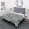 Designart 'Golden Marble Design IV' Mid-Century Duvet Cover Set